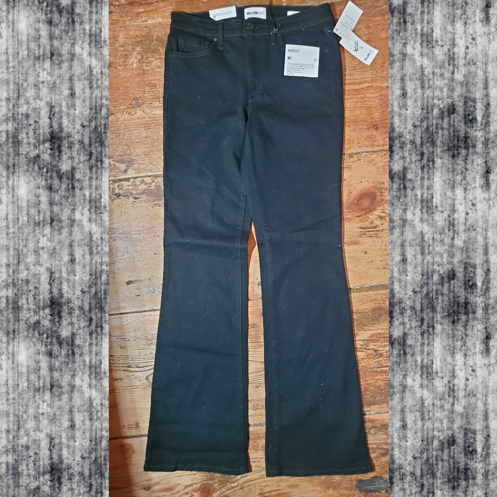 William Rast Black Bootcut Stretch jeans nwt Sz 27
